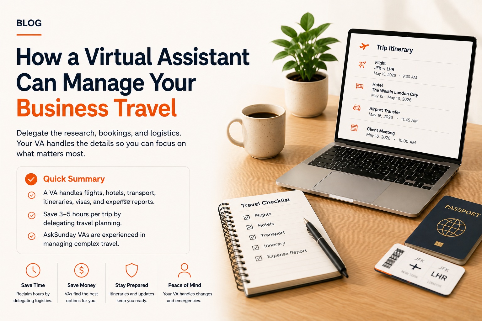 How a Virtual Assistant Can Manage All Your Business Travel in 2026